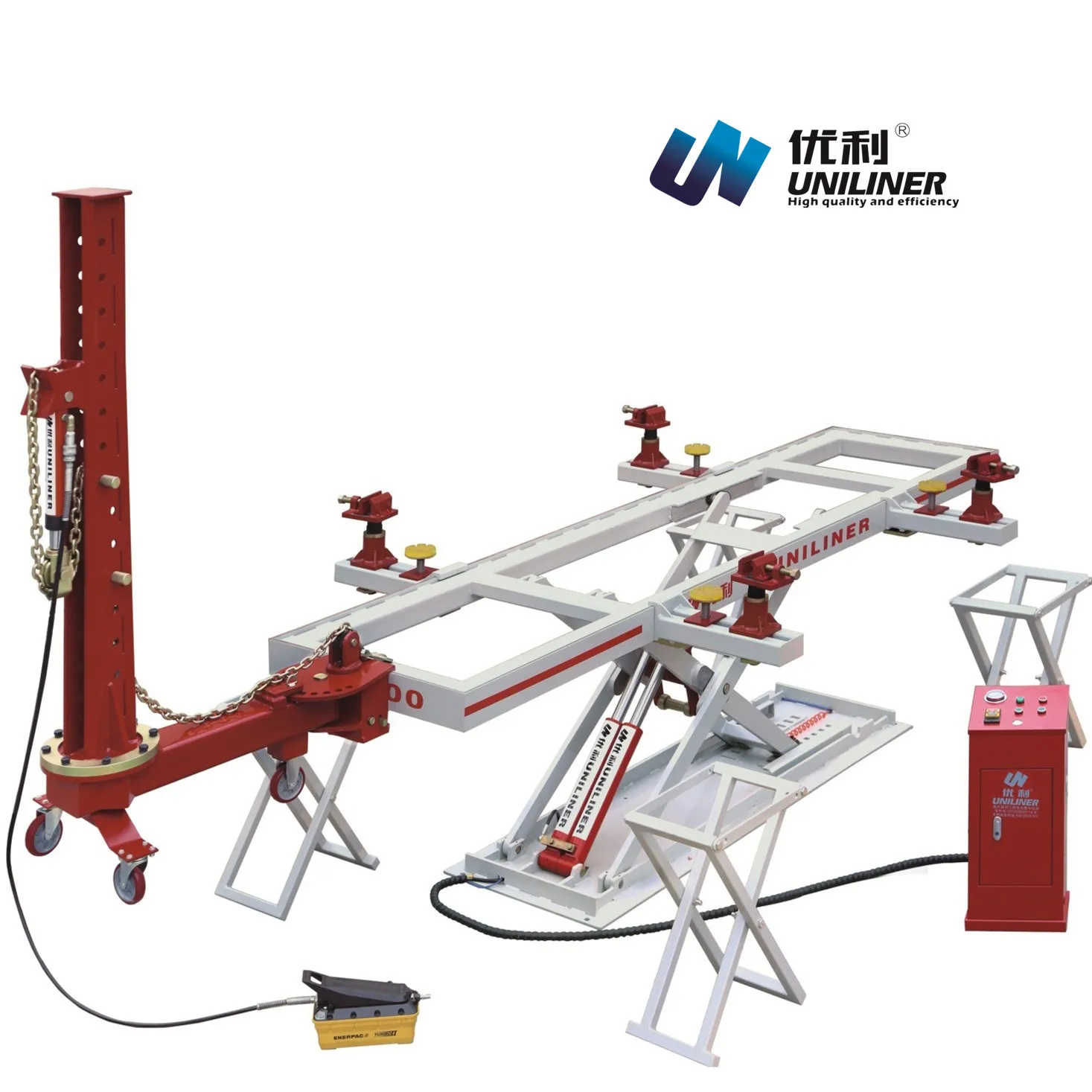 Ul500 Frame Rack Auto Body Collision Repair System Movable Chassis