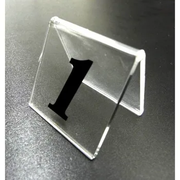 clear table number holders