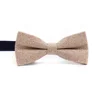 Classic Custom Logo Silk Wool Blend Jacquard Bow Tie Handmade New Fashion Bow Tie