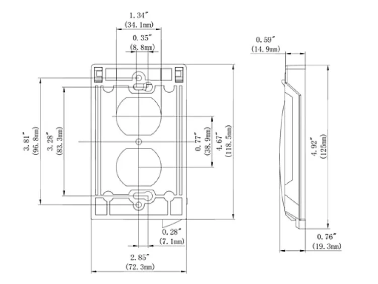 Protective And Waterproof Cover 1gang Weatherproof In Use Outlet Cover