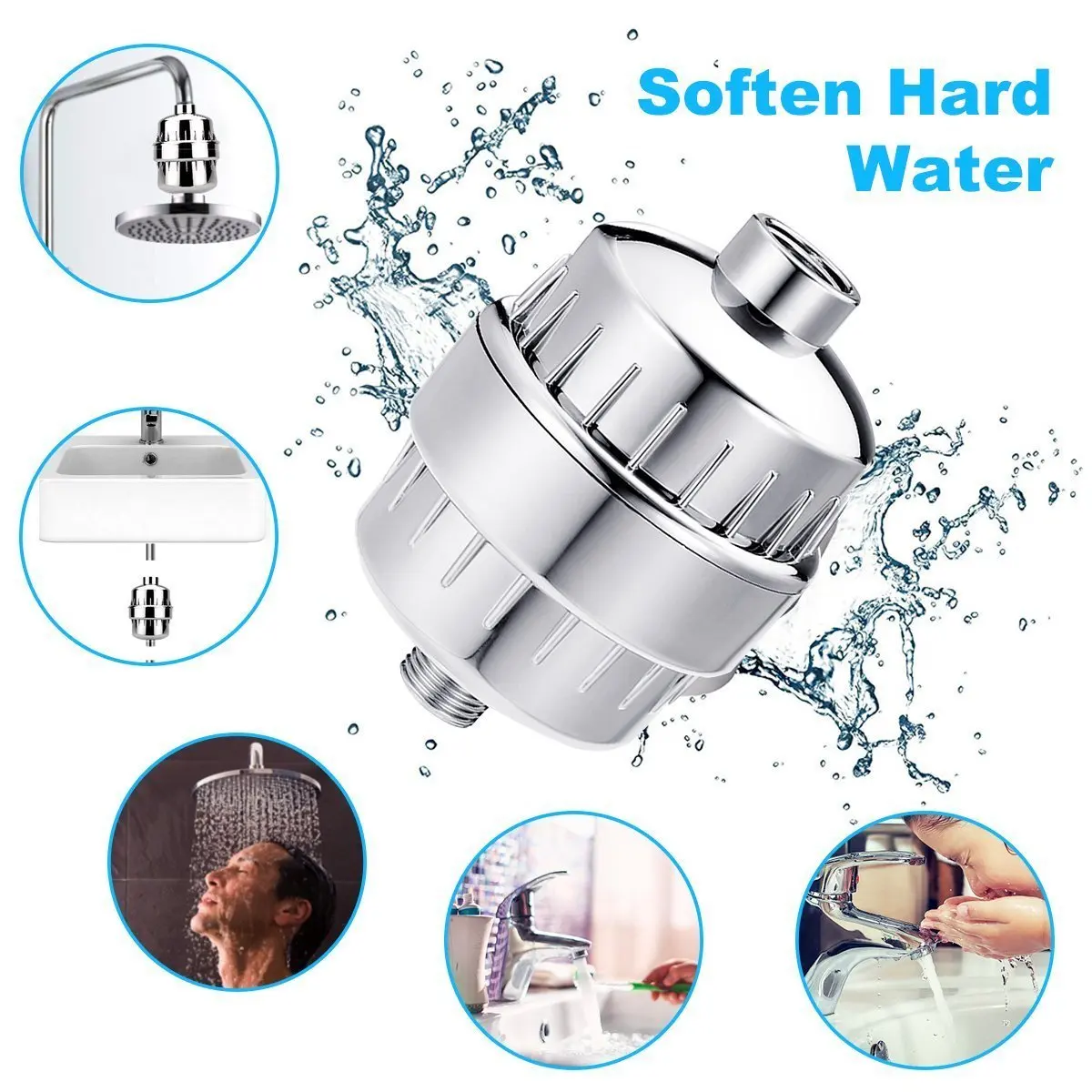 High Output 10 12 15 Stages Universal Shower Water Filter With 2