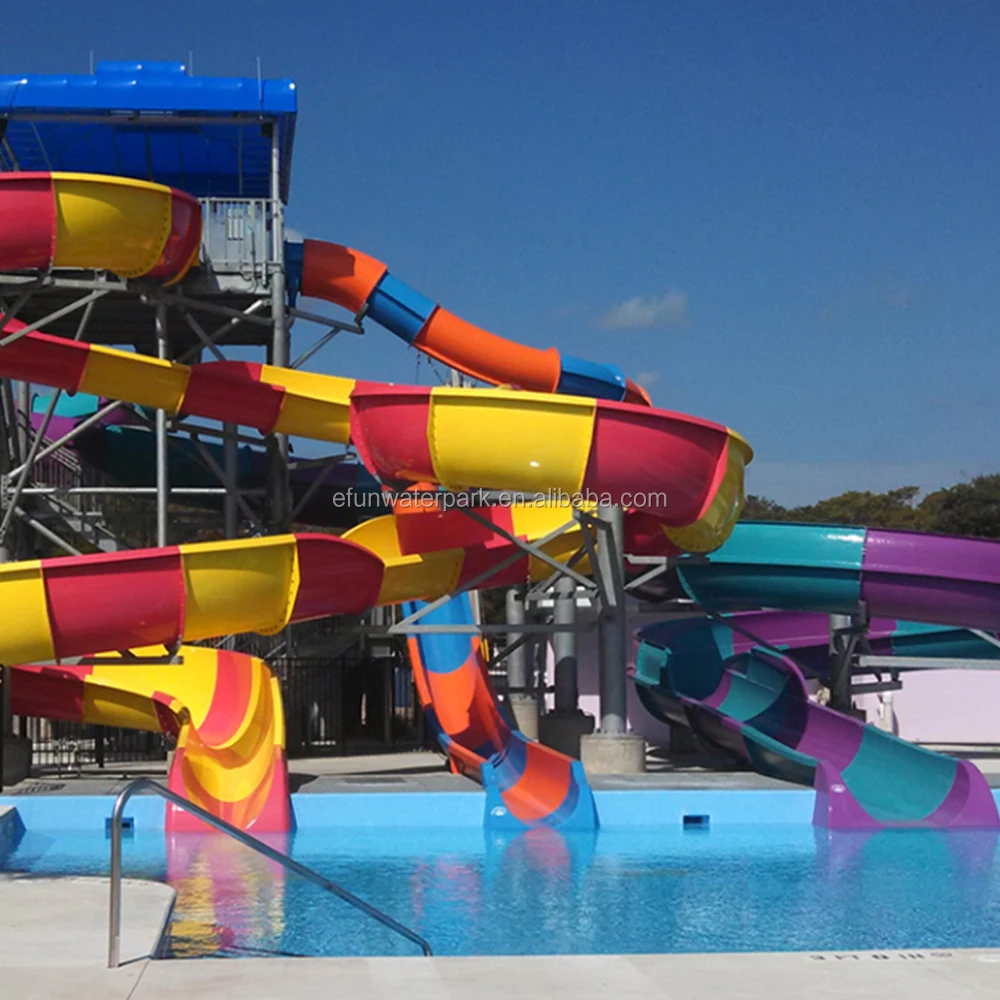 Diapositives D'eau En Fibre De Verre,Parc Aquatique,Pour La Vente