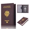 Wholesale Cheap pu leather France passport cover case for women and men