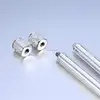 Asian Sterling Silver healthy Chopsticks Multi unique funny head top quality handmade chopsticks OEM natural wood box