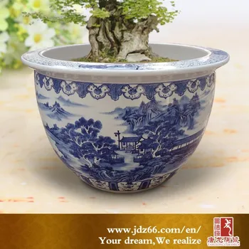 Outside Decoration Hand Painted Blue And White Porcelain Plant Outside Decoration Hand Painted Blue And White Porcelain Plant Ceramic Pots For Best