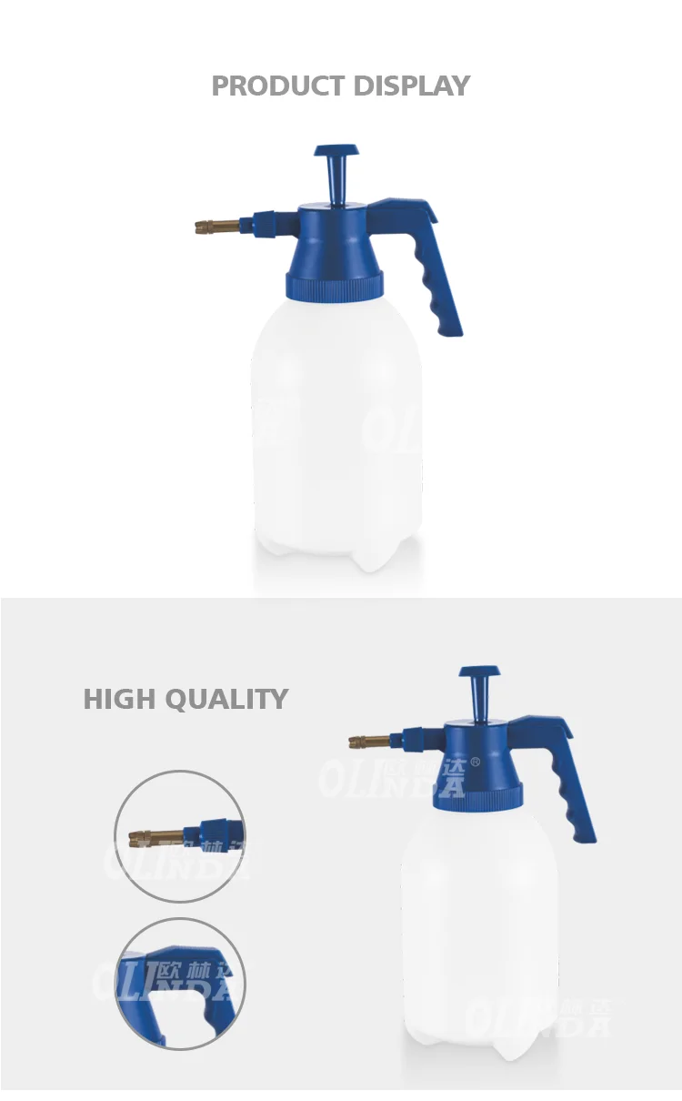 1.5L high pressure plastic spray bottle pump portable garden sprayer for sale