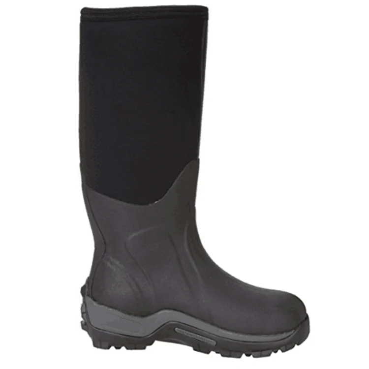 Mens Cheap Black Neoprene Rain Boots Welly Wellington Rain Boot Rain ...