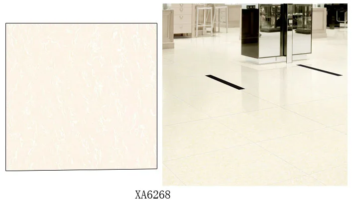 600x600mm Cheap Polished High Glossy Beige Porcelain Floor Tiles