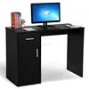 Black Home Office Wood Computer Desk Filing Storage Cabinet Cupboard with Drawer