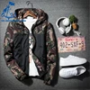 2018 Fashion men's Floralr Hip Hop Slim Fit Flowers Bomber Jacket Coat Men's Hooded Jackets