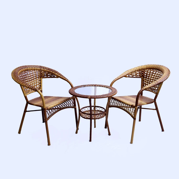 Waterproof Comfortable Outdoor Rattan Wrought Iron Wicker Chair Waterproof Comfortable Outdoor Rattan Wrought Iron Wicker Chair