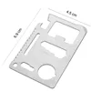 High Quality 11 in 1 Stainless Steel army multifunction saber credit card tools