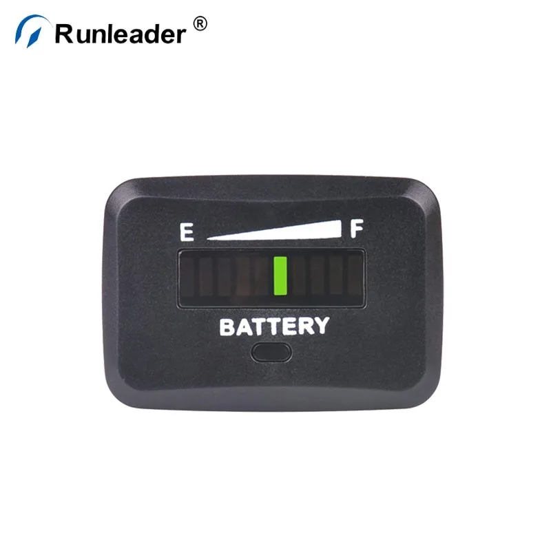 Runleader Battery Indicator Battery Load Tester Resettable Hour Meter