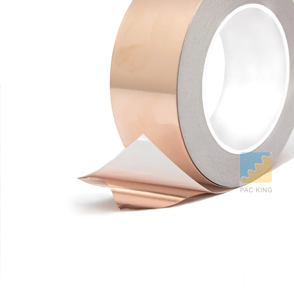 EMI Copper Foil Shielding Tape Double-sided Conductive One Side Self Adhesive 
