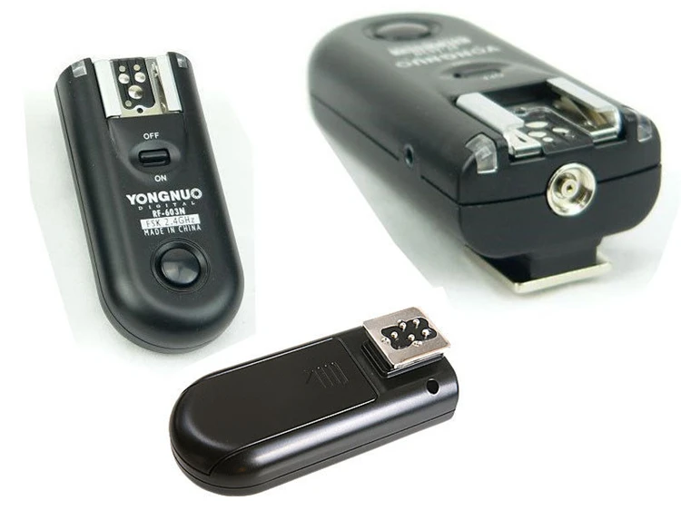Yongnuo RF 603C II de flash inal/ámbrico remoto disparador C3 para Canon 5D 1D 50D