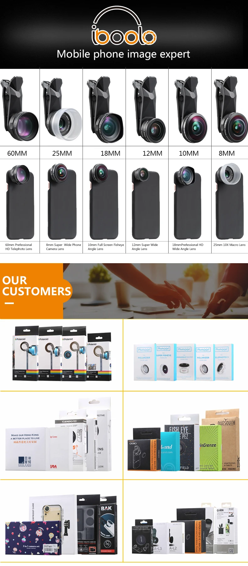 Mobile phone accessories 2018 Best popular phone lens for all phone 18 MM PRO wide angle lens