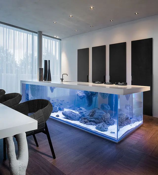 Acrylic Solid Surface Bar Counter Aquarium Fish Tank Furniture For Home Buy Bar Furniture For