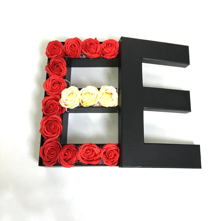 Letter Shaped Box Flower Packaging Gift Letter Gift Box, Wholesale