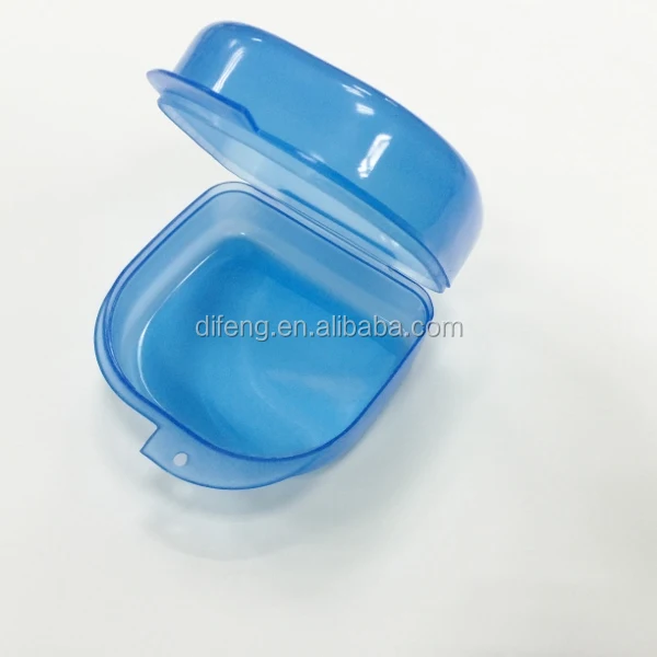 High quality blue plastic teeth mouth tray whitening case