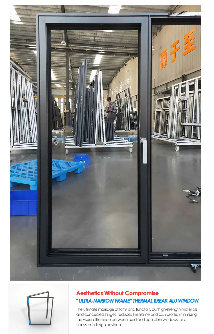 China Factory Seller black aluminum windows for sale