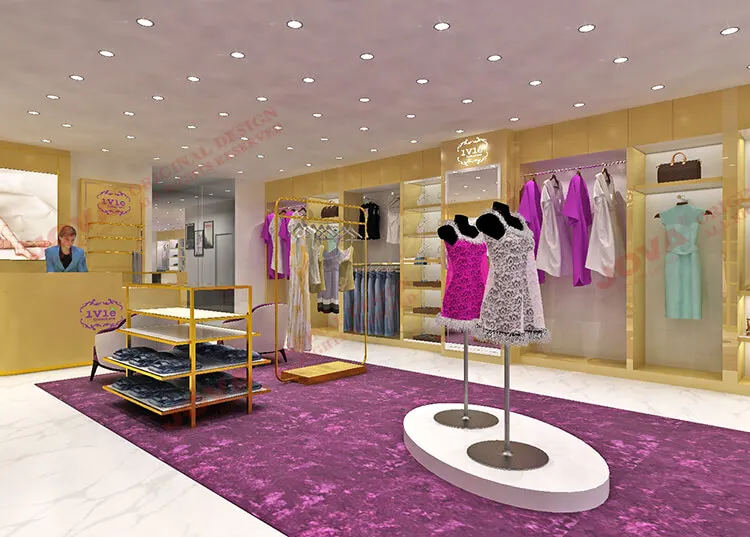 Fashion Clothing Store Interior Decoration Cloth Shop Design Ideas ...