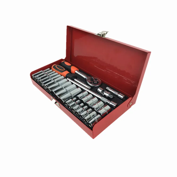 manufacturer produce specialized 27PCS kraft Socket Tools Set & 1/4" Metric wrenches Hand Screwdriver tool Set