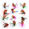 Piscifun 12pcs Dry Flies Kit Bass Salmon Trouts Floating Fishing Artifical F Bait Fly Fishing flies
