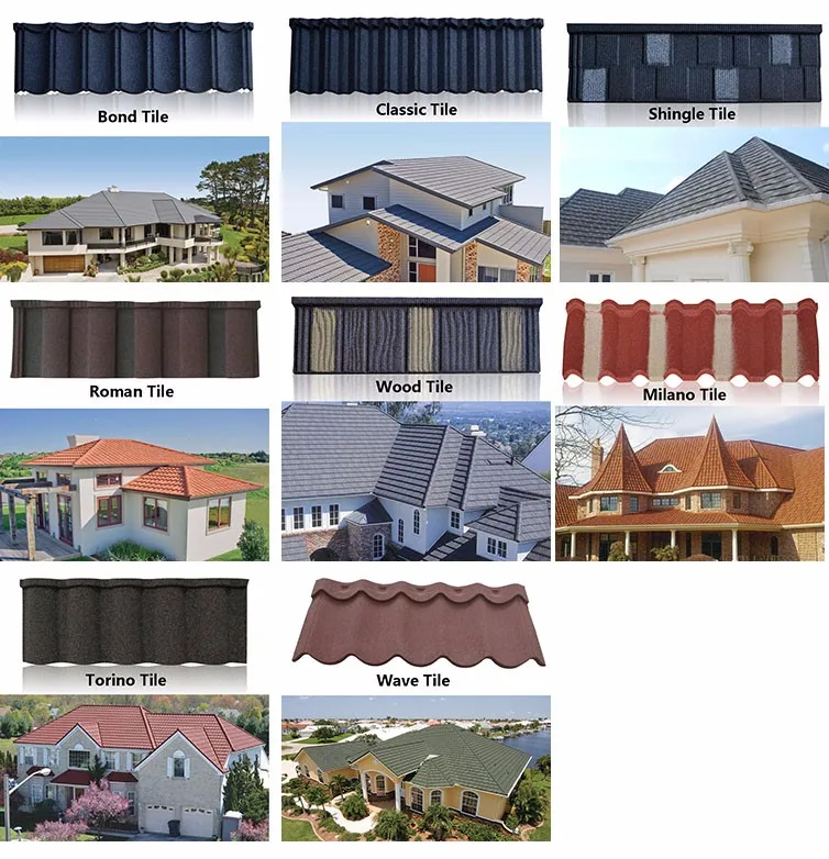 Jinhu 0.4mm Thickness Stone Coated Metal Roof Tiles In Kerala Price