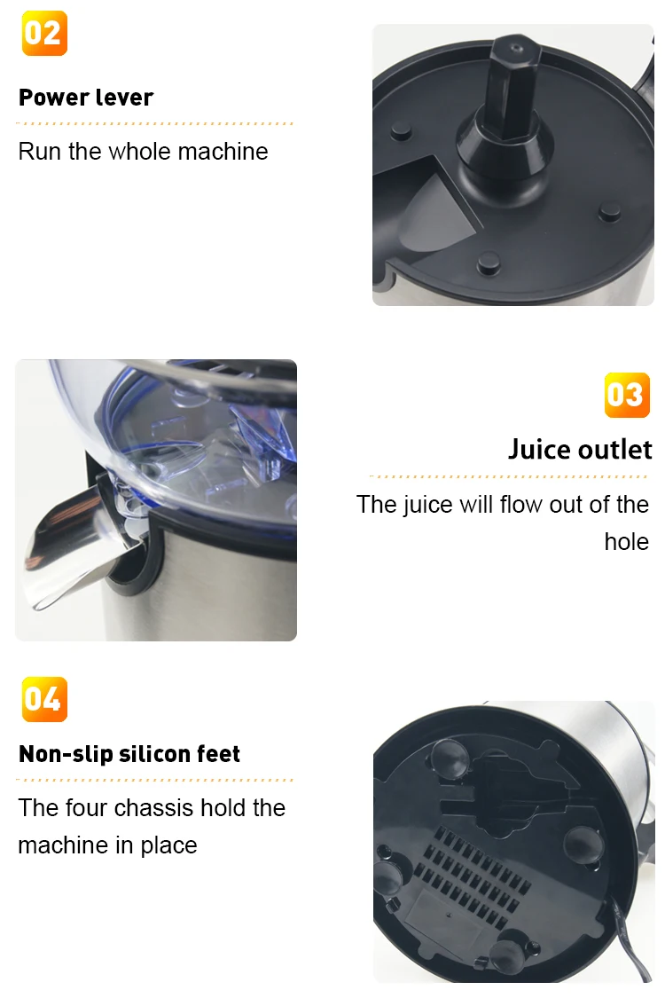 Hot Sale Electric Automatic Stainless Steel Manual Citrus Juicer With ...