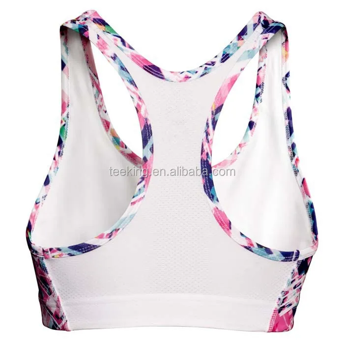 84polyester 16spandex Dry Fit Custom Sublimated Wholesale Sports Bra Buy Sports Bra 