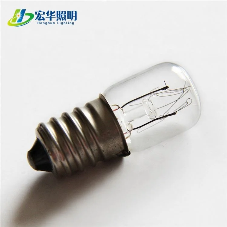 E14 Refrigerator Bulbs 10W T16 Tubular Lamp Mini Fridge Lights