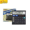 Cheap 12 digit two way power plastic solar calculator