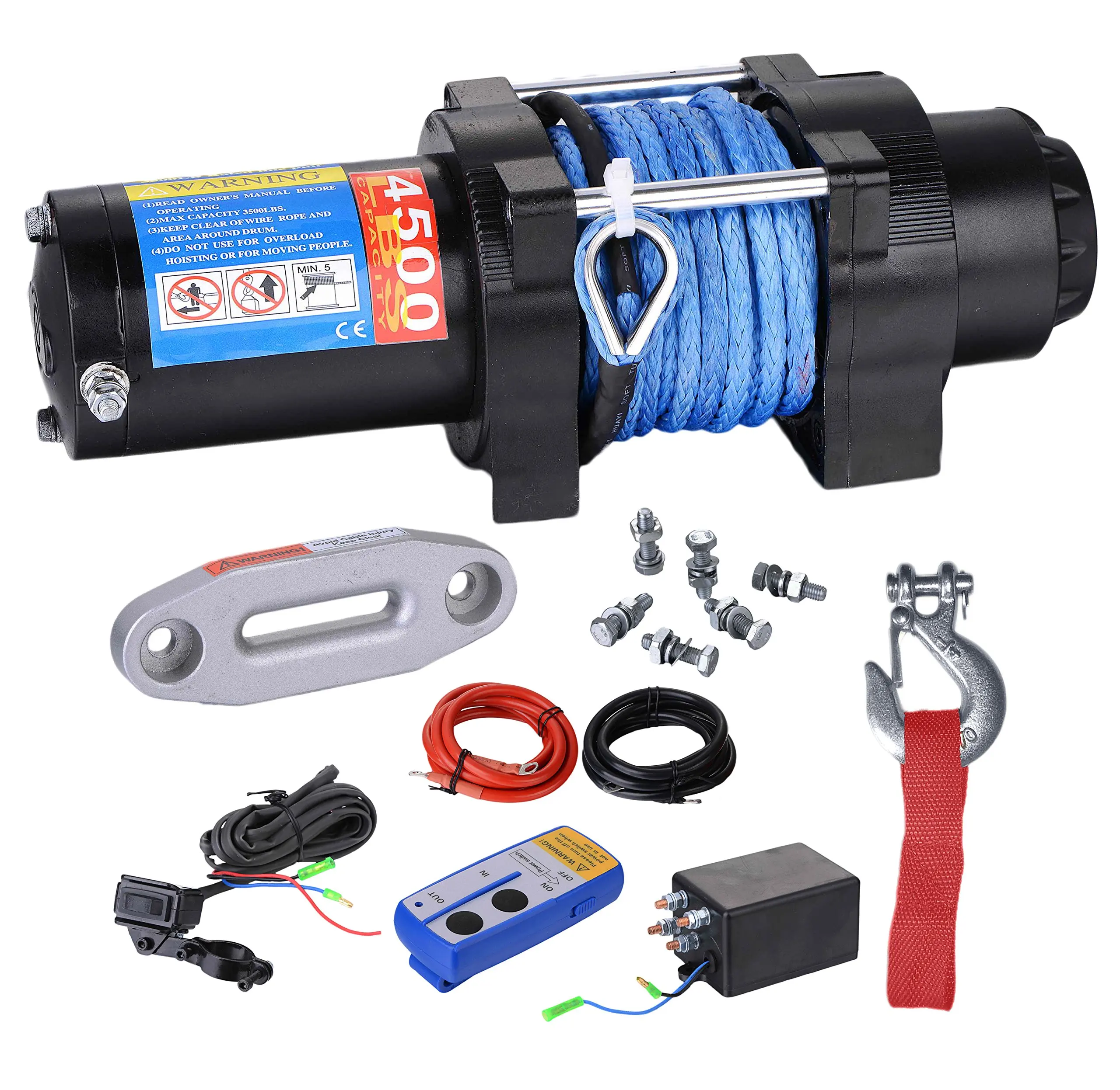VVHOOY Waterproof Winch Cover,Winch Dust Cover,UV /& Mildew-Resistant Winch Protection Cover Driver Recovery 8500-17500 lbs Electric Winches