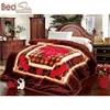 China supplier super soft embossed large size adult korea style raschel blanket