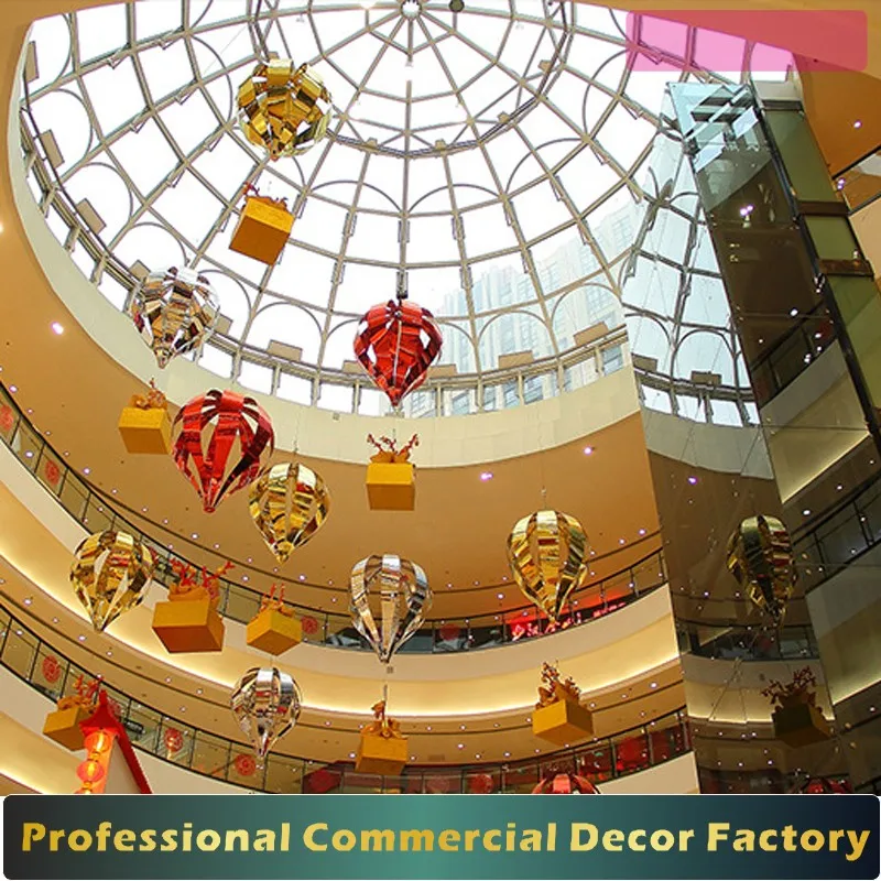 Custom Commercial Christmas Decoration Hanging From Shopping Mall