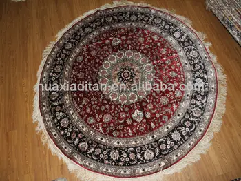 Persian Iranian Kashmir Turkish Round Silk Carpets Rugs Factory In Guangzhou Handmade
