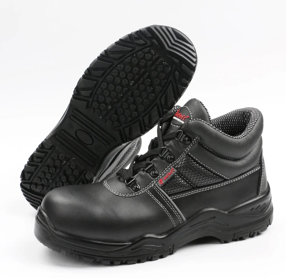 Custom Genuine Leather Forklift Work Land Men's Steel Plate Toe Safety