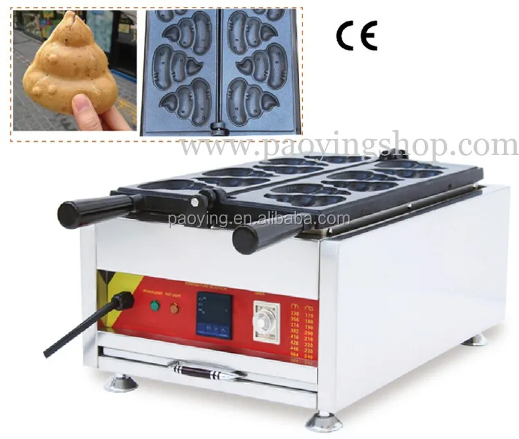 6 c&aacute;i Cục Cứt B&aacute;nh M&igrave; Sử Dụng Thương Mại Non-stick 110 v 220 v Điện Kỹ Thuật Số Poop H&atilde;ng Sản Xuất B&aacute;nh M&igrave;