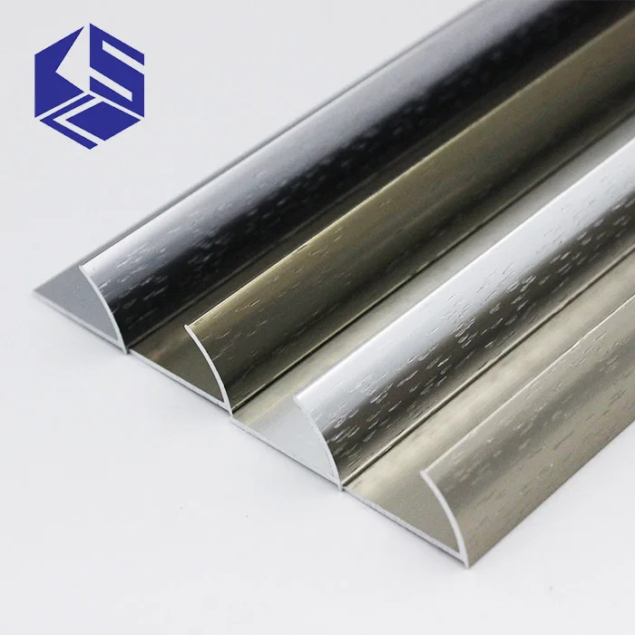 Attractive Open Round Aluminium Tile Edging Strip Edging Metal Tile
