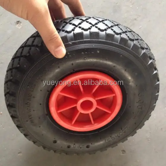 
10x3.00-4 pneumatic rubber wheel ,260x85 beach cart wheel 