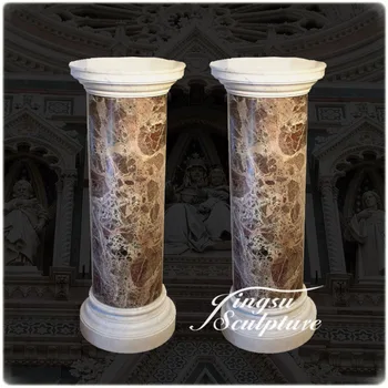 Western Style Decoration Marble Pedestal Stand Western Style Decoration Marble Pedestal Stand