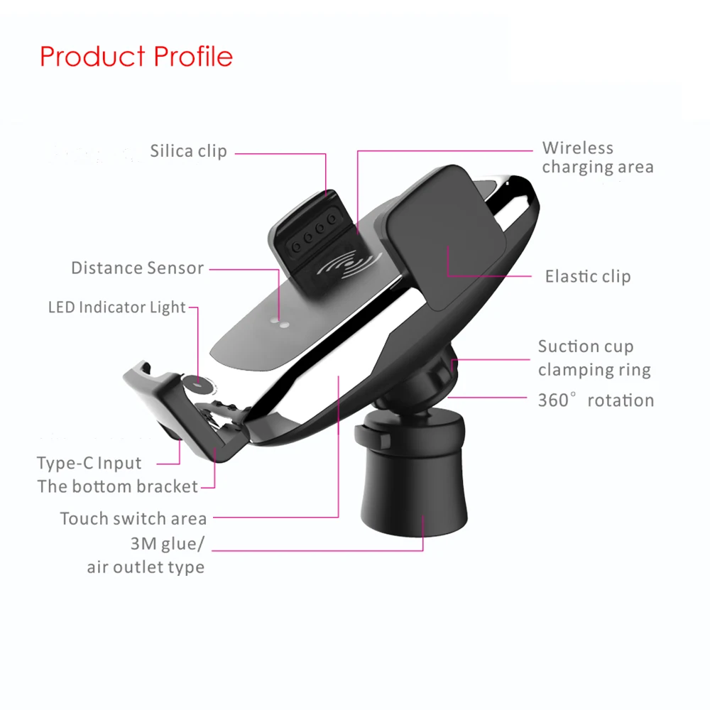 Best Price 360 Degree Car Wireless Charger Qi Wireless Charger