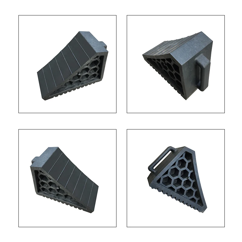 Stop Blocks Heavy Duty Black Safety Car Rubber Stop Blocks For Truck Wheel Chock ...