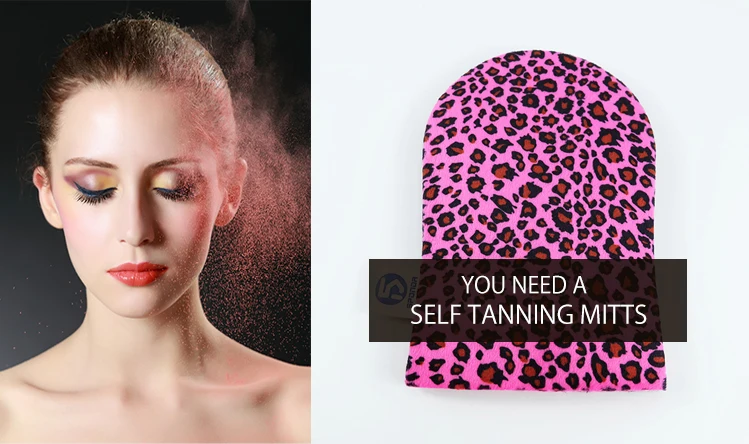 Hot Sale Lotion Applicator Microfiber Velvet Custom Body Tanning Mitt  