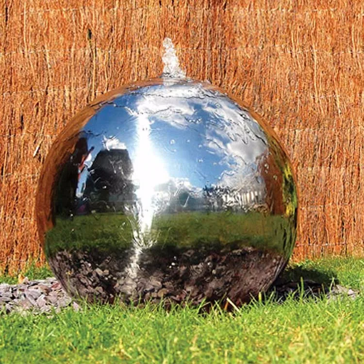 Outdoor Garden Ball Shaped Large Metal Floating Shphere Water Fountain ...