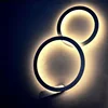 L4u ETL Interesting Modular 2 Rings Crossed Decorative LED Wall Bracket Light Fitting for Bedroom Living Room Corridor