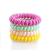 Ready to ship 5.5cm thick swirly shinny regular phone cord hair tie assortment packaging in stock