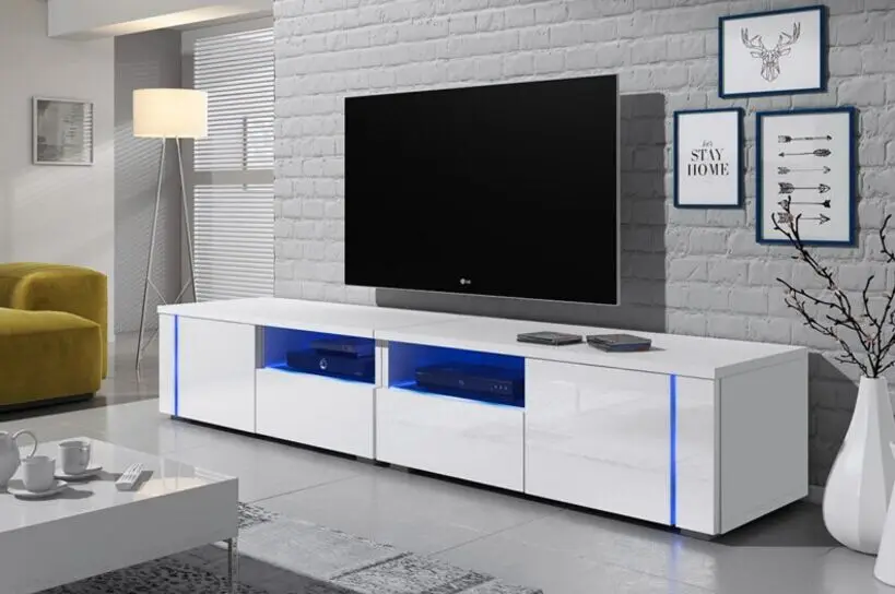 Modern Chipboard Wooden Simple Led Tv Stands Furniture ...