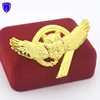 Factory Custom 3D Gold Plating Metal Tiger Head Eagle Wing Lapel Pin for Wholesale