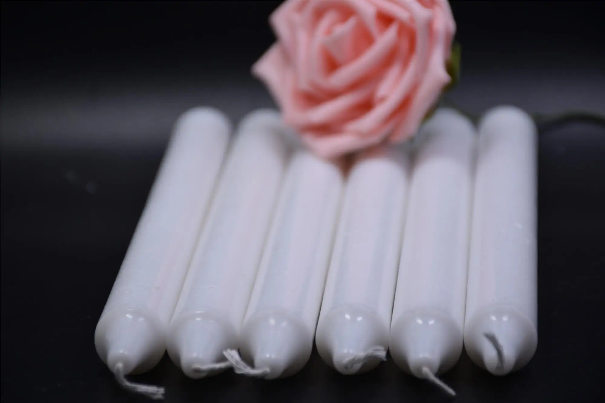 Ethiopia Market Paraffin Wax Blue Candles 14g White Candle Color Candle